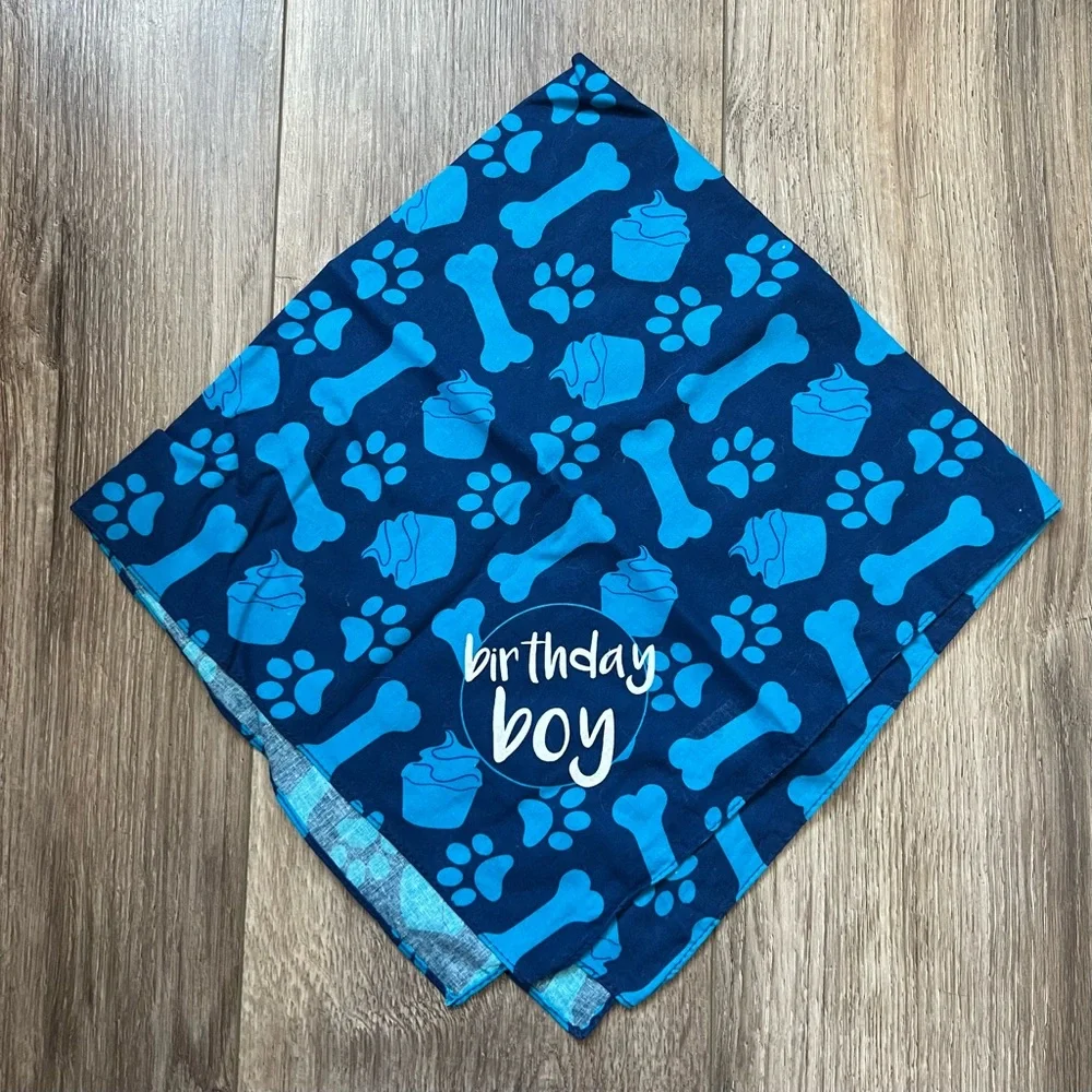 Birthday boy dog bandana